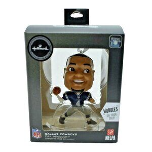 Hallmark Christmas Tree Ornament  Dallas Cowboys Dak Prescott Bobblehead New